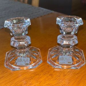 Vintage Slovenia/Mikasa 3 inch Candle Holders